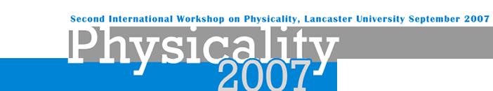 Physicality 2007 workshop logo
